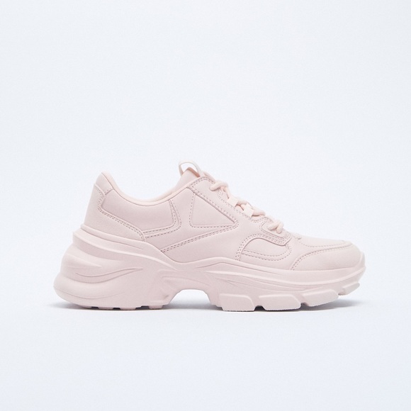 Zara SOLID COLOR SNEAKERS - Picture 2 of 6